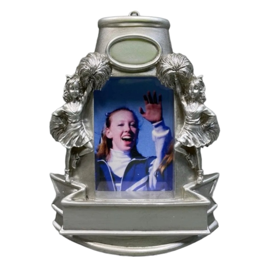 Hallmark 2005 “Every Kid’s A Star!” Cheerleading Photo Christmas Ornament
